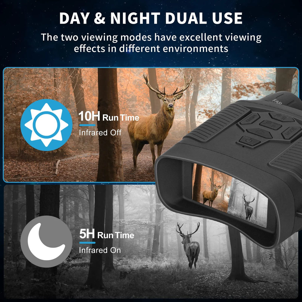 Night Vision Binoculars with 32GB SD Card 36MP 4K 5x Zoom A40557