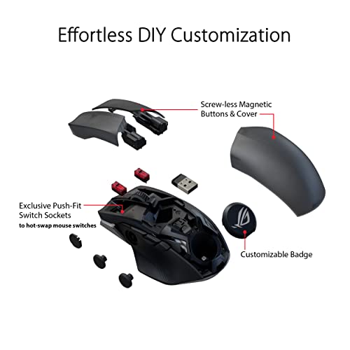 Black Wireless Gaming Mouse R551