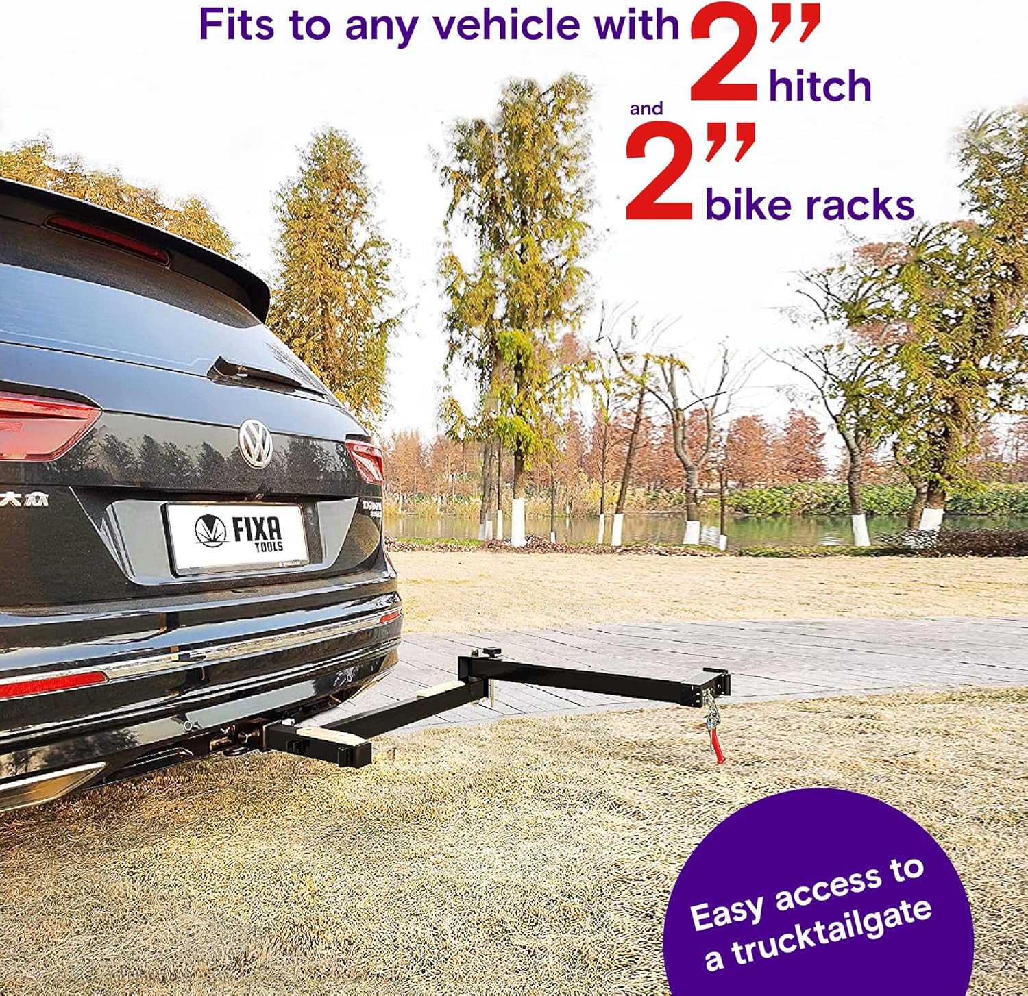 2" Hitch Receiver Bike Rack Adapter C592