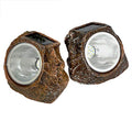 2 Pack 10 LED Waterproof Solar Powered Rock Light B68140