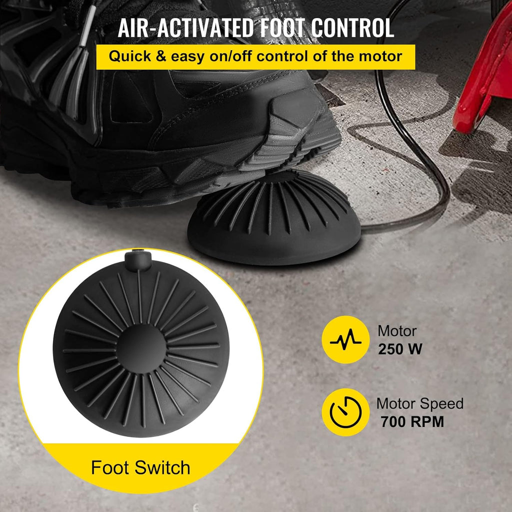 50 Ft x 3/8 Inch 250W Portable Electric Drain Auger with Cutters Glove K75430