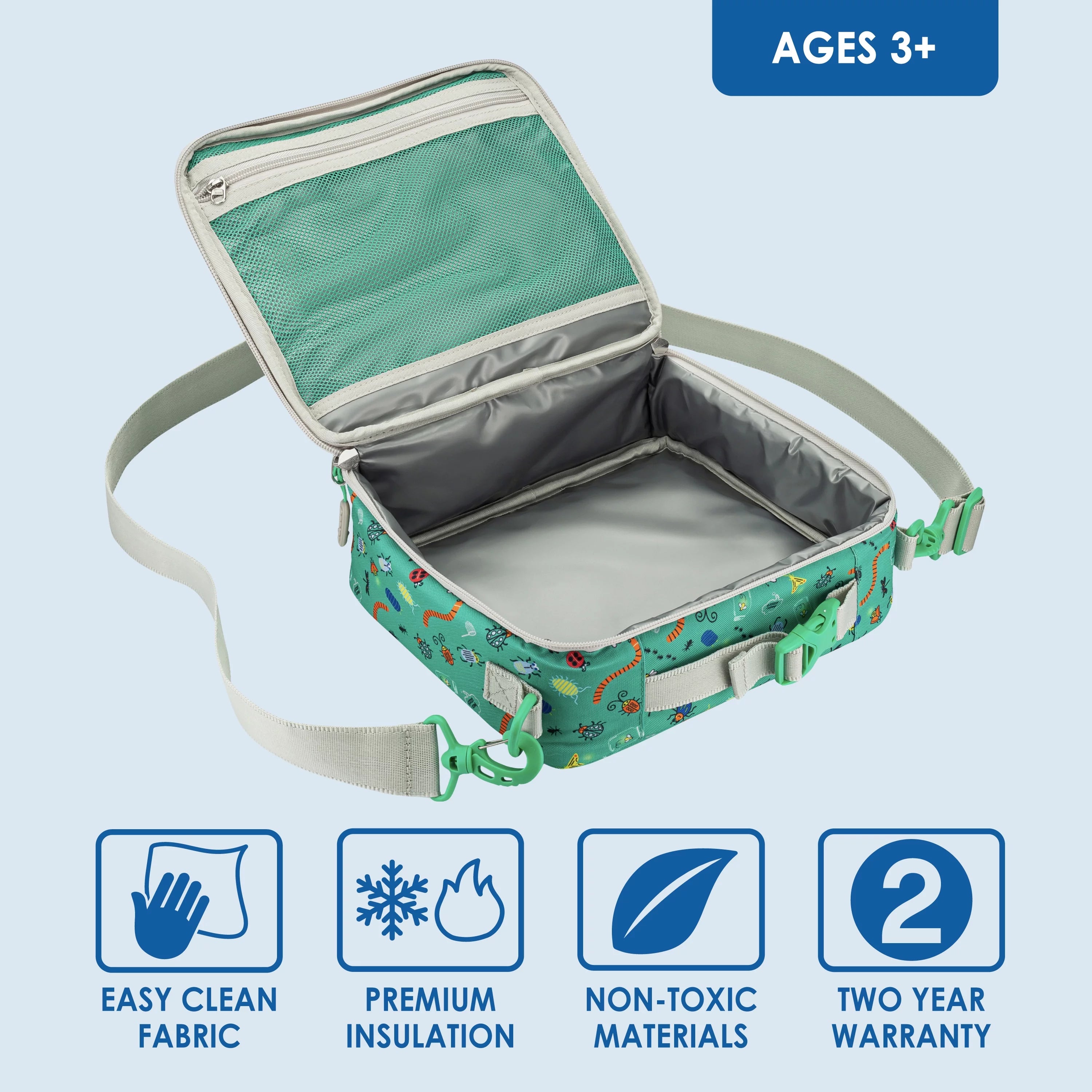 Kids Lunch Bag, Double Insulated, Water-Resistant Fabric E822921
