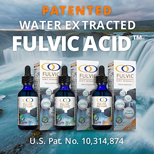 Fulvic Ionic Minerals X200 - BioActive Fulvic Acid, Humic Acid, Trace Minerals, Electrolytes & Essential Amino Acids - 5+ Month Supply L186604