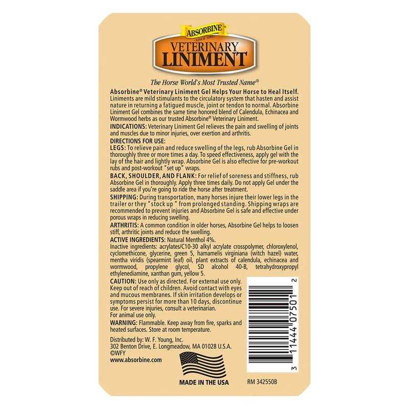 Absorbine Veterinary Liniment Gel D2660