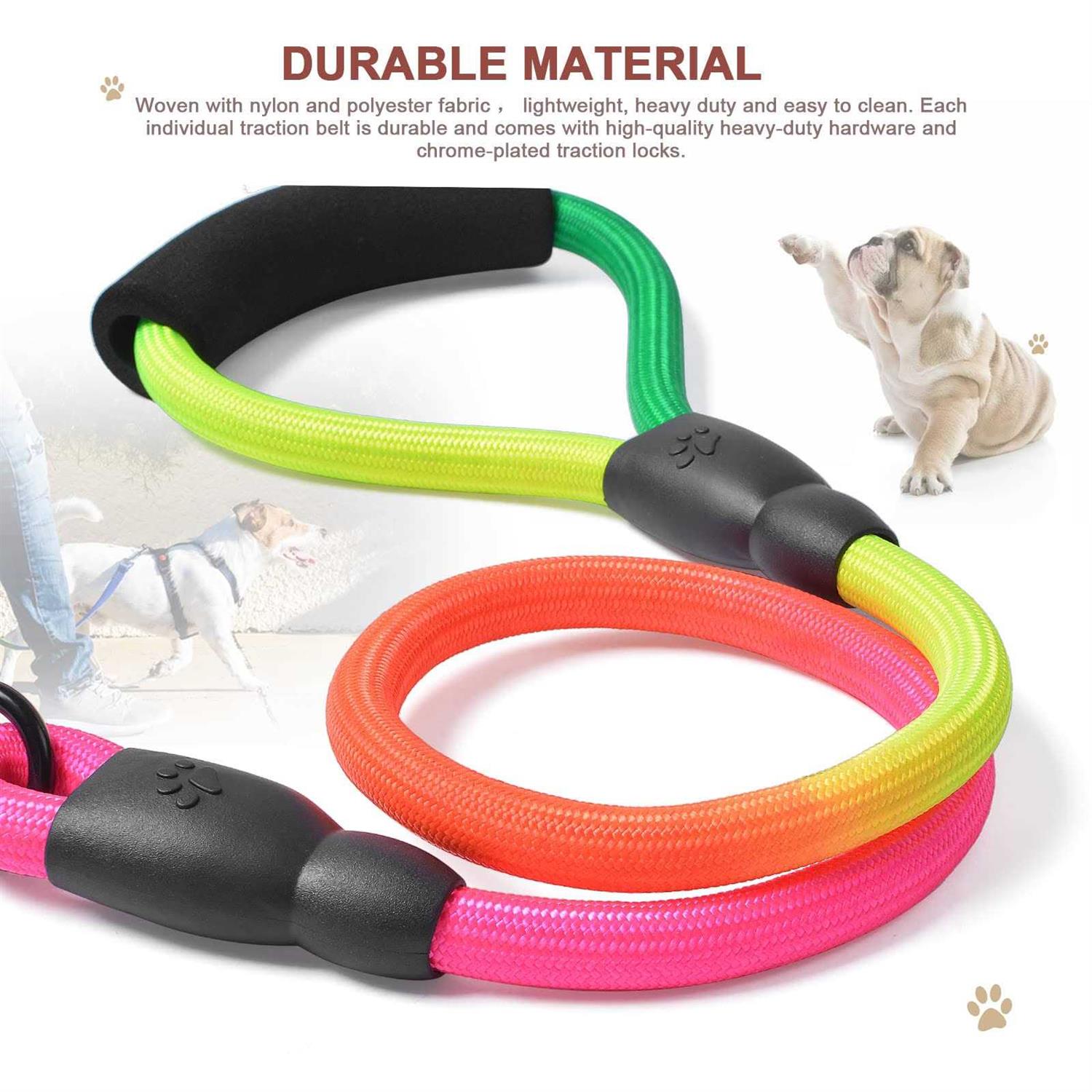 3 Way 75 Inch Detachable Dog Leash with Soft Padded Handle L9895