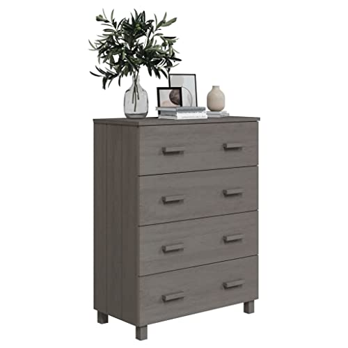 Light Gray Solid Wood Pine Sideboard E634598