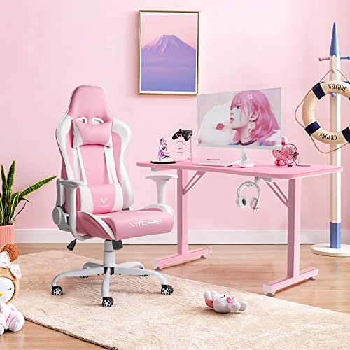 Purple Gaming Chair with Lumbar Support and Headrest K822