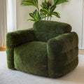 Green Oversized Fluffy Bean Bag Sofa V253199
