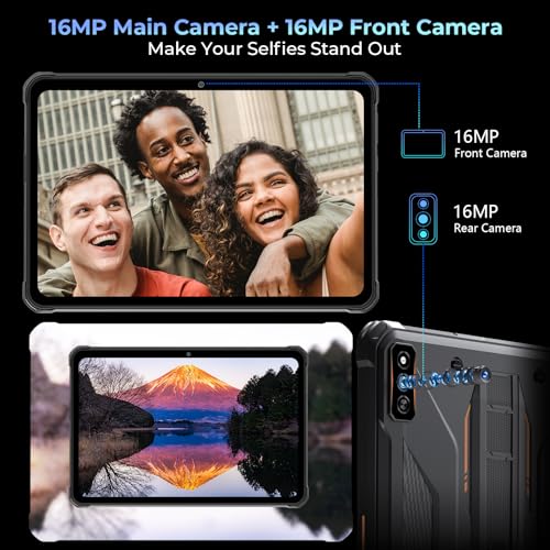 Gray Rugged Tablet 15600mAh 10.1 Inch HD+ 12GB+256GB IP68 IP69K L953808
