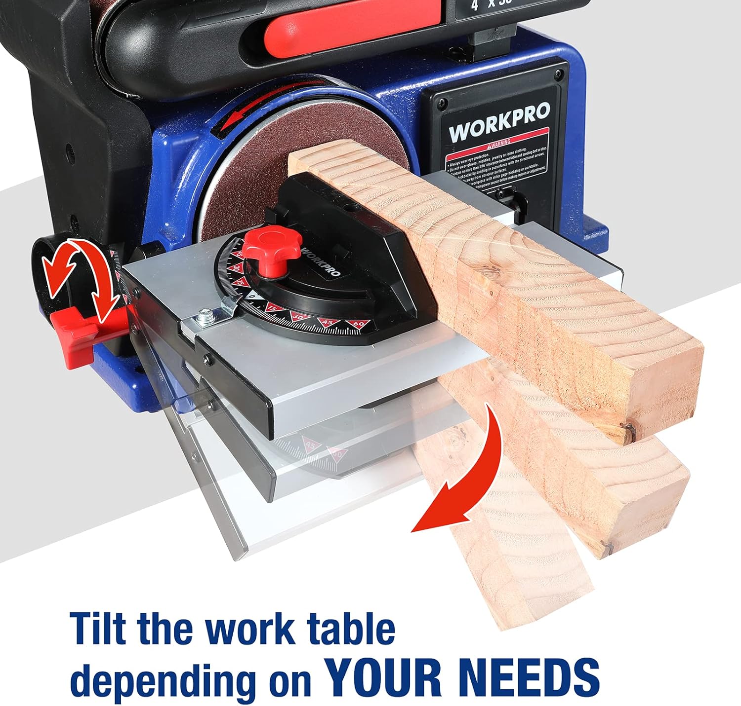 4 in. x 36 in. Belt & 6 in. Disc Sander with Cast Iron Base I91219