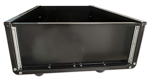 Black 750-Pound Max Utility Tow Behind Dump Cart H658