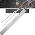 12-Inch Carving Slicing Knife & 6-Inch Meat Fork Set Forged High Carbon Stainless Steel with Blade Guard N107014