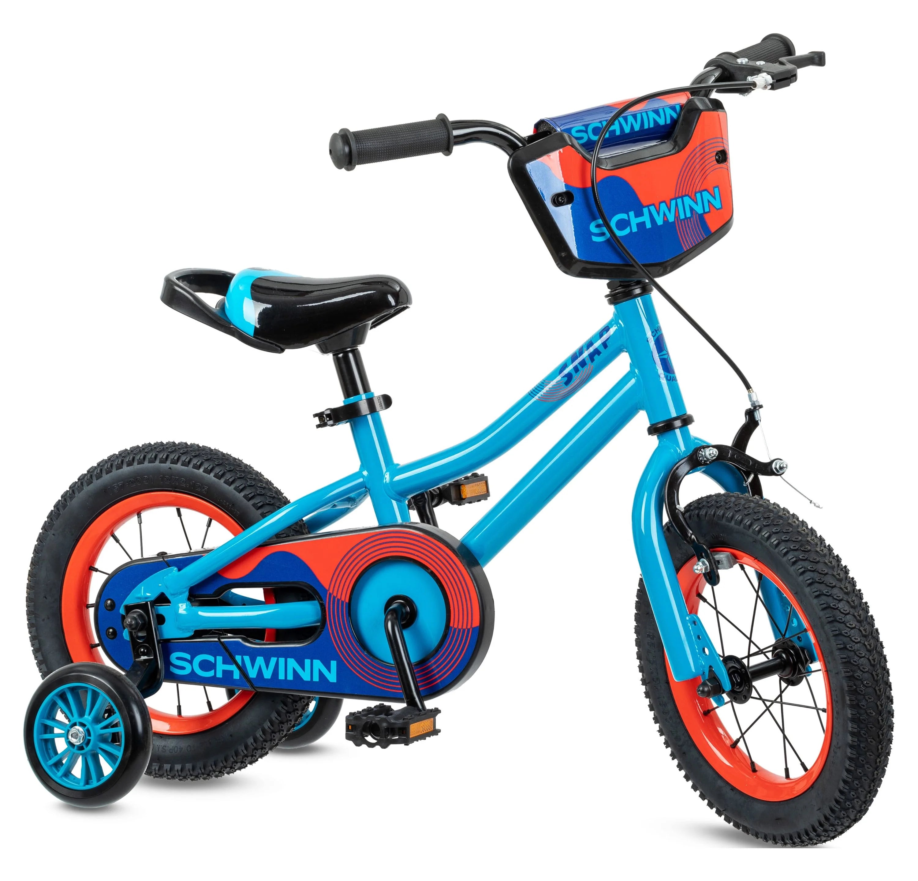 12 inch Blue Kids Bike with Training Wheels I323