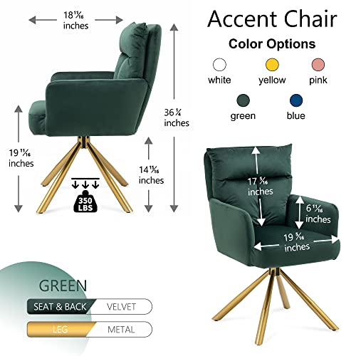 Dark Blue Velvet Desk Chair with Gold Legs X37696
