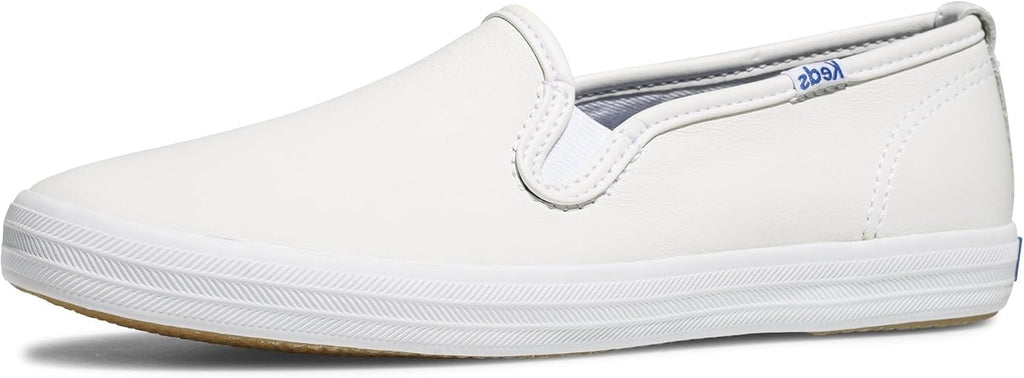 White Leather Slip on Sneaker O703