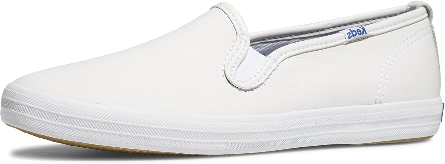 White Leather Slip on Sneaker O703