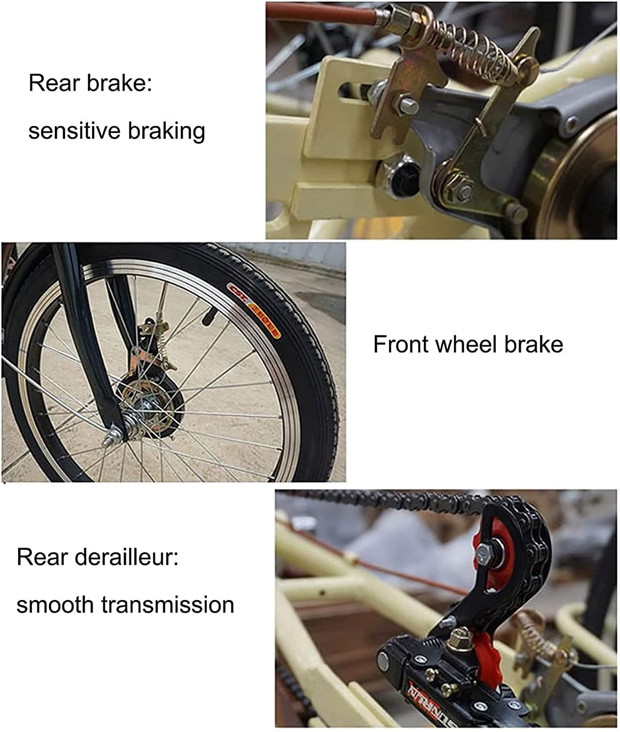20 Inch Single Speed 3 Wheel Adult Tricycle with Shopping Basket P76982