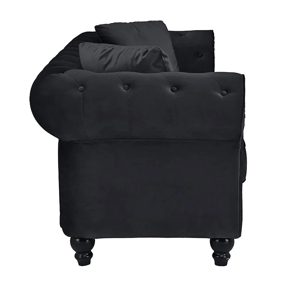 Purple Microfiber Chesterfield Sofa K75258