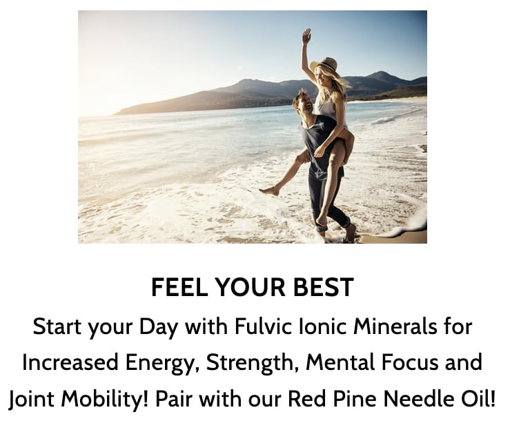 Fulvic Ionic Minerals X200 - BioActive Fulvic Acid, Humic Acid, Trace Minerals, Electrolytes & Essential Amino Acids - 5+ Month Supply L186604