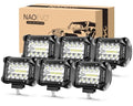 4 Pcs White LED Pod Lights F178