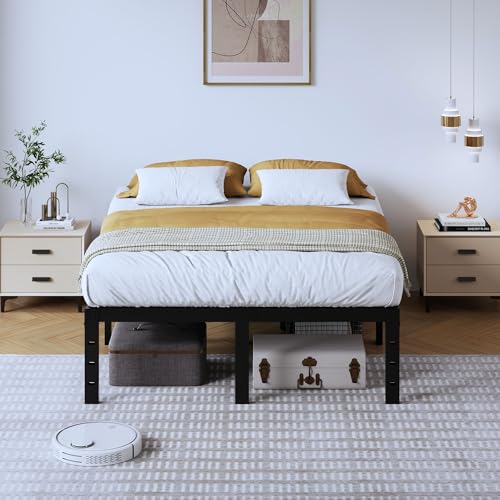 14 Inch Tall Black Heavy Duty Steel Bed Frame M287