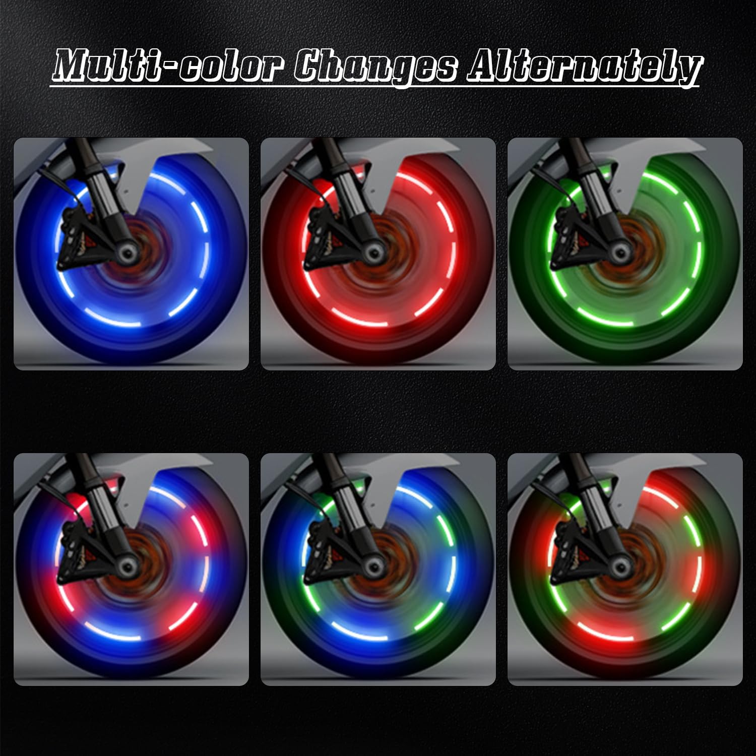 4 PCS Tire Valve Light LED Wheel Lights P141668