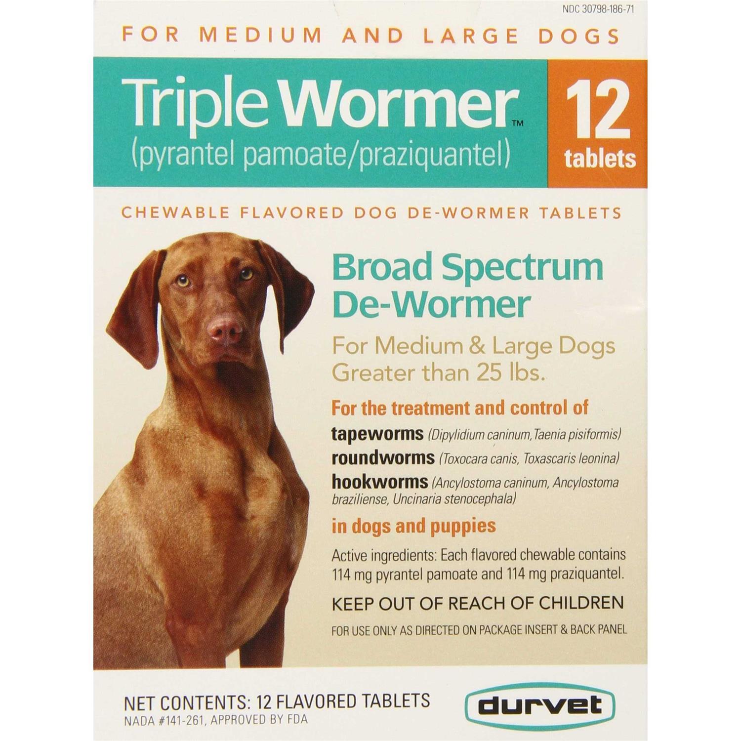Triple Wormer for Medium & Large Dogs X3214
