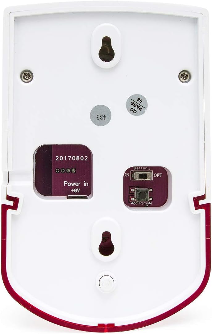 800ft Waterproof Remote Emergency Strobe Siren Alarm Kit with 1 Red Flashing Siren + 4 Call Buttons E475249
