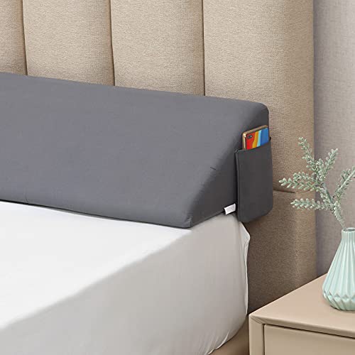 Blue 76"x10"x6" King Bed Wedge Pillow N71883