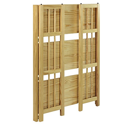 3 Shelf Folding Bookcase, 27.5" Wide, Espresso C734339