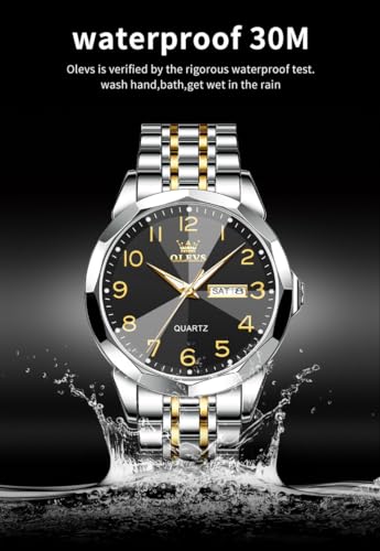 Minimalism Business Dress Analog Quartz Stainless Steel Waterproof Luminous Classic Date Men Wrist Watch E1439