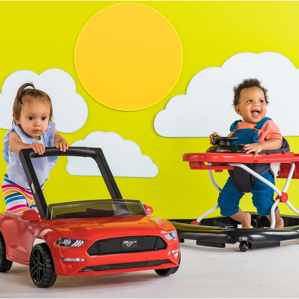 4-in-1 Adjustable Baby Walker with Removable Steering Wheel N318494