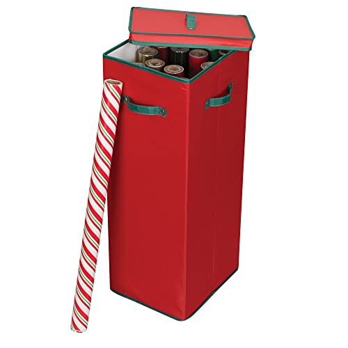 Medium Red Christmas Tree Ornament Storage Box C993