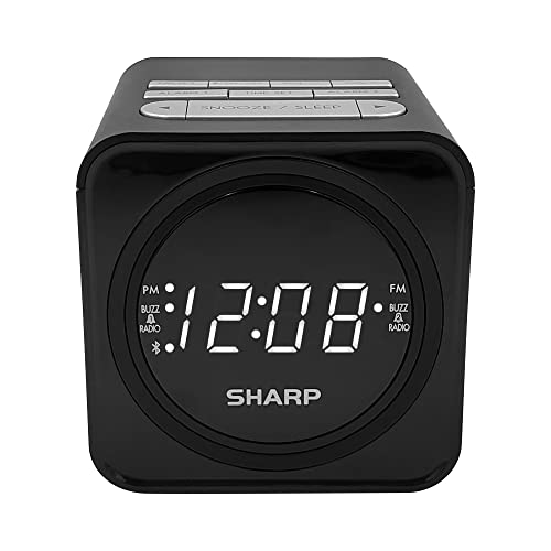 FM Clock Radio with Bluetooth Speaker and Dual Alarms W791880