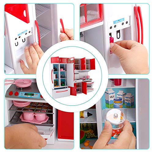 Red Mini Kitchen Toy Playset with Lights and Sounds F79168