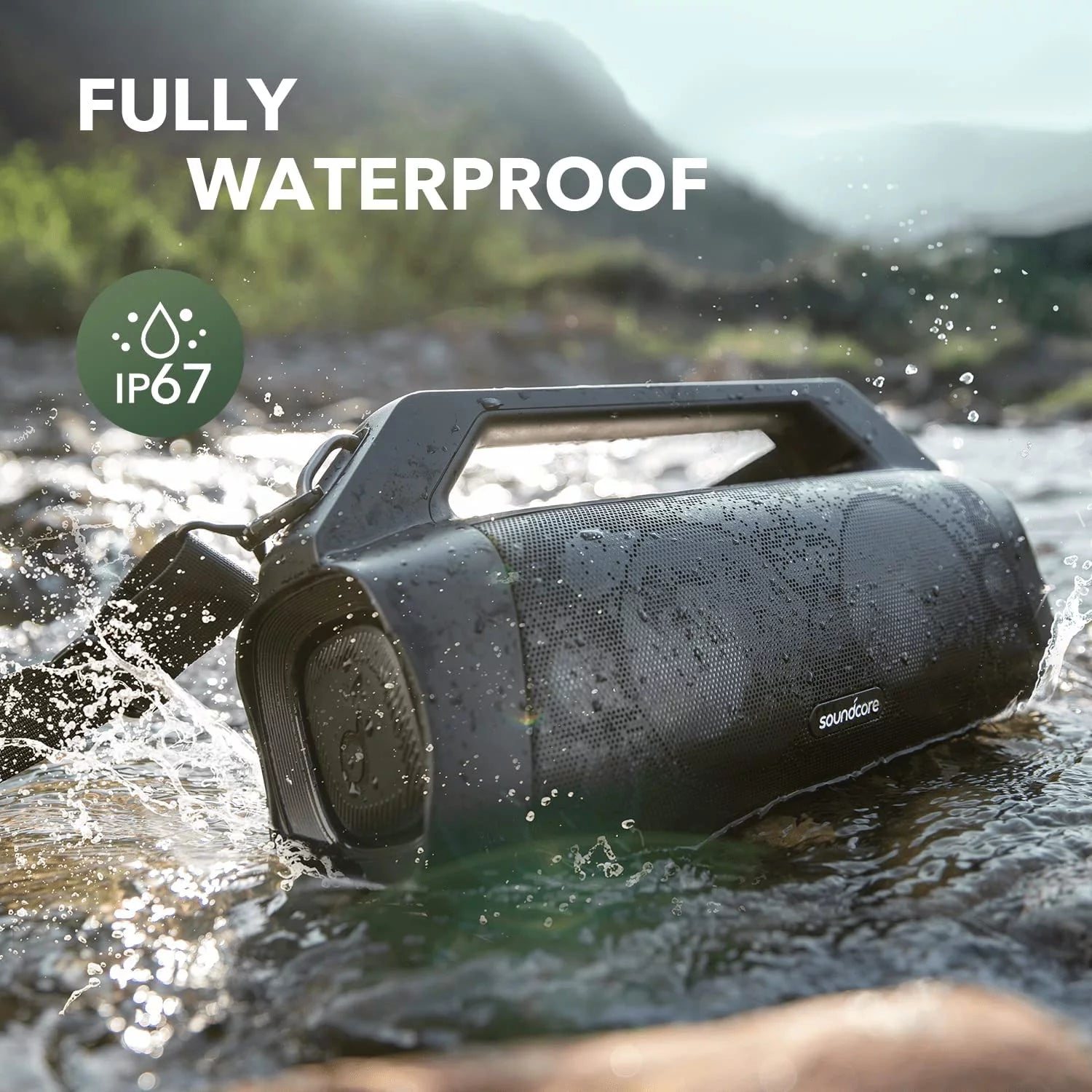 80W Portable Bluetooth Speaker with Strap H75675
