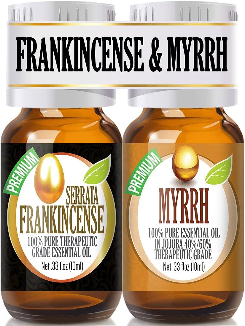 Frankincense and Myrrh Essential Oil Combo Pack, 2/10ml I5943