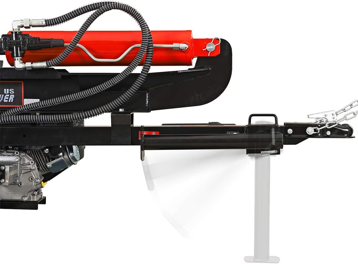 Dual Position Log Splitter Gas 196cc 25-Ton Hydraulic Wood Cutter J4555