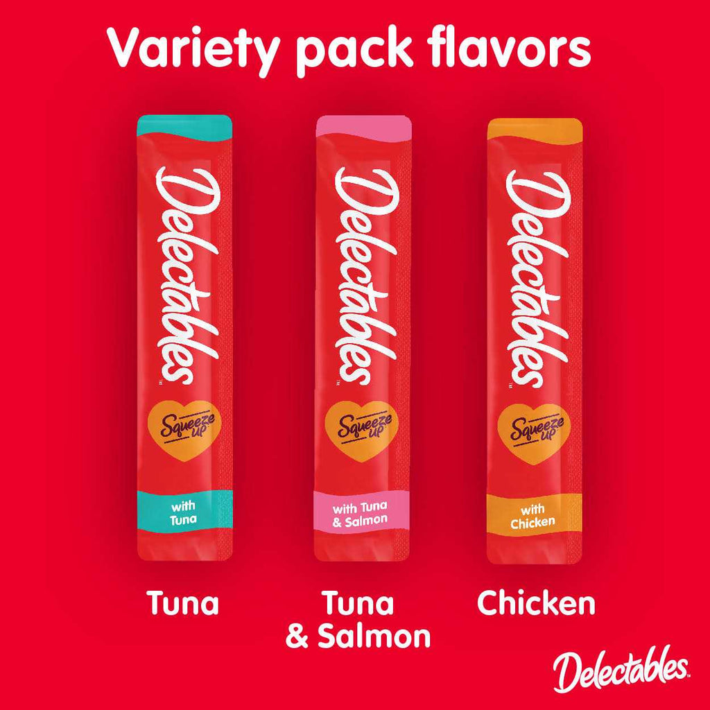 Squeeze Up Variety Pack Lickable Wet Cat Treat F46531
