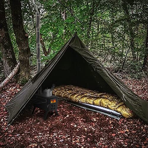 Portable Outdoor Tent Wood Stove with Pipe X234