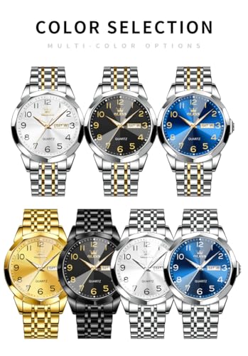 Minimalism Business Dress Analog Quartz Stainless Steel Waterproof Luminous Classic Date Men Wrist Watch E1439