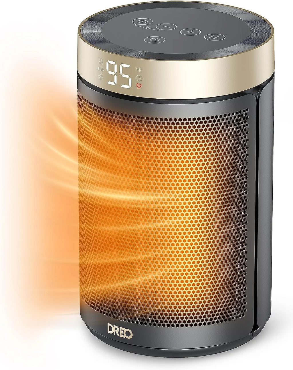 25" 11.5ft/s Fast Portable Electric Heater with Remote and Thermostat A296429