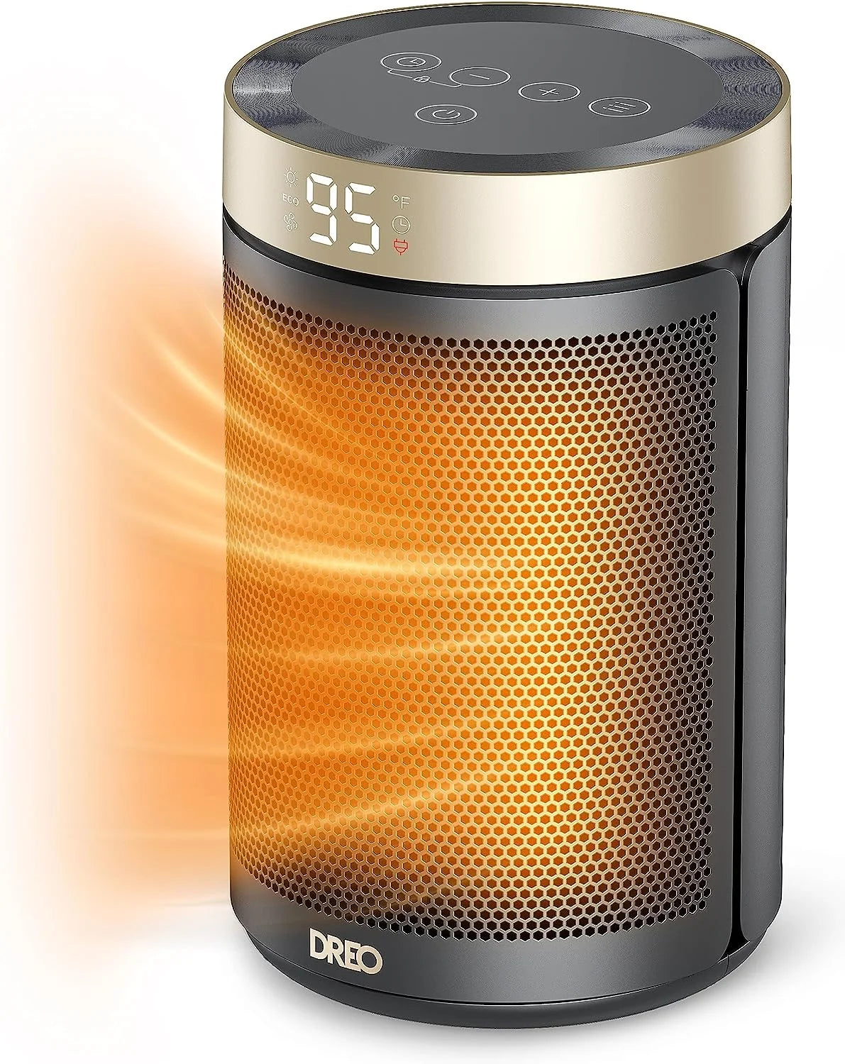 25" 11.5ft/s Fast Portable Electric Heater with Remote and Thermostat A296429