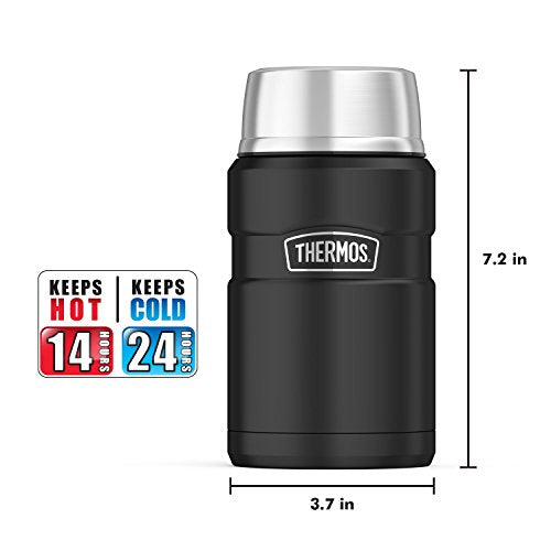 24 Ounce Blue Vacuum-Insulated Food Jar Q823