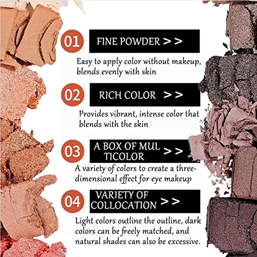 2 Pack 12 Colors Nude Matte Shimmer Eyeshadow Palette V40042