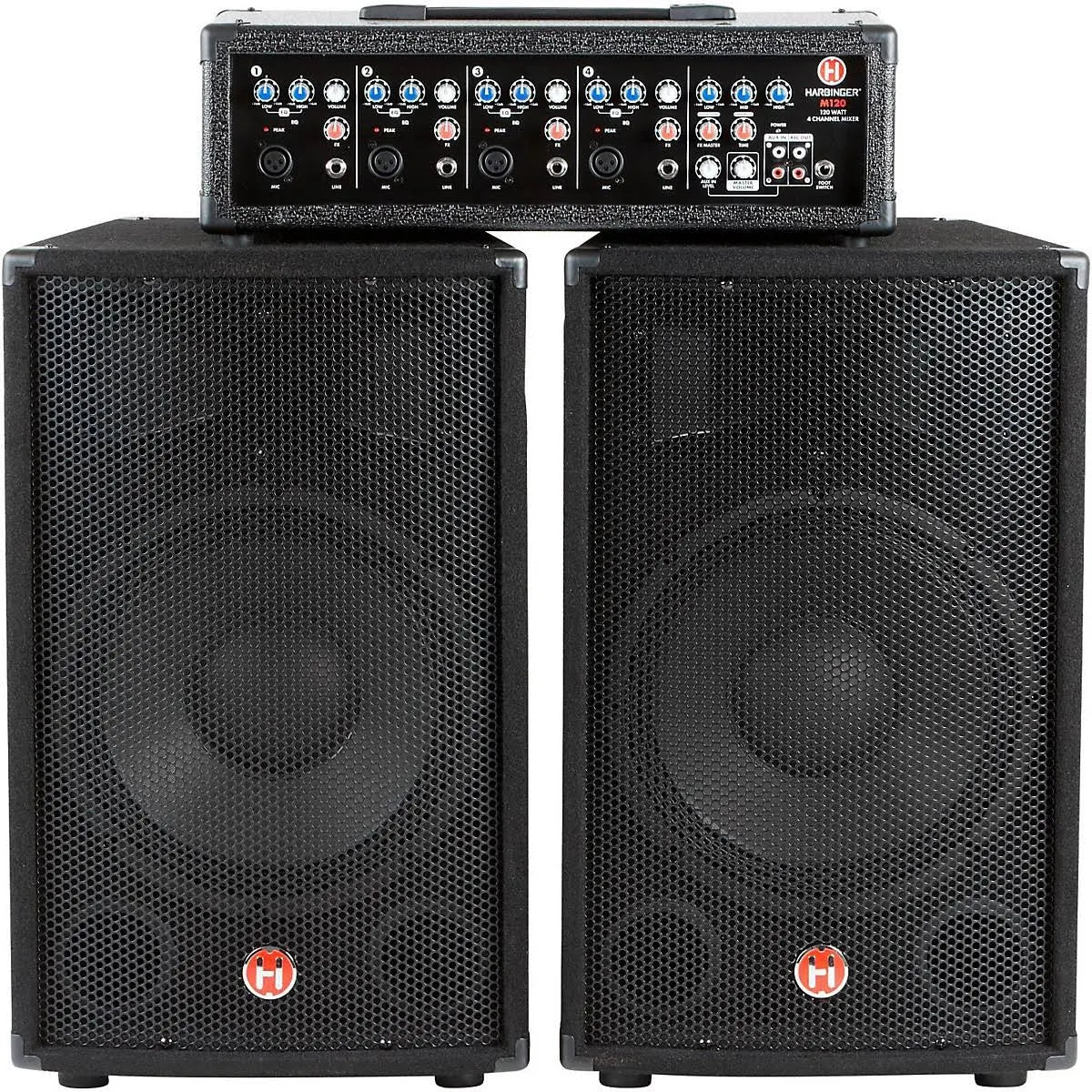 Portable PA with Speakers, 4 Channel, 120 Watt Q8175