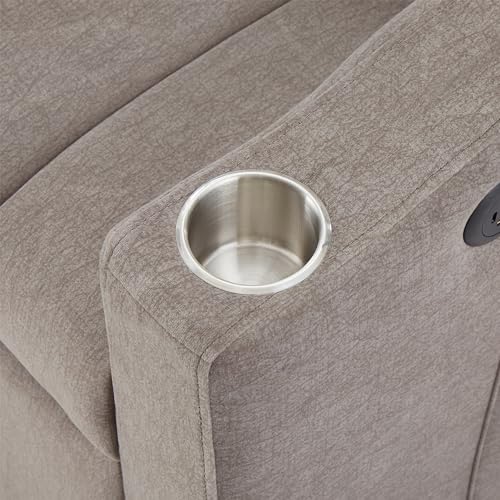 Beige 3 in 1 Convertible Single Sofa Bed Lounger Chair with Pillow and Adjustable Backrest C43341