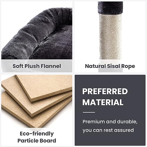 Beige Multi-Level Cat Tree with Condo D546459