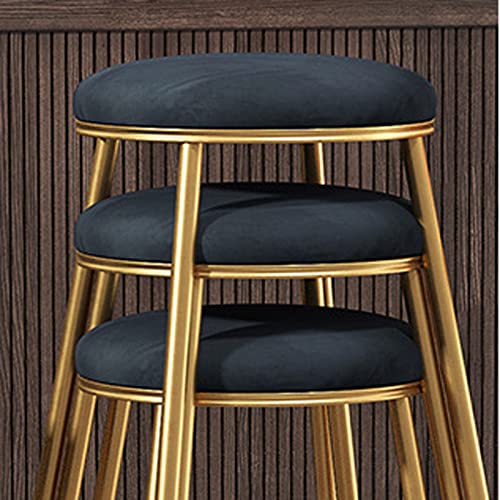 Set of 2 Upholstered Counter Stools with Footrest V896448
