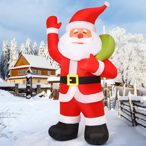 9 FT Animated Santa Inflatable with LEDs H57485